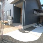 出雲市 サイクルポート設置工事 シンプルで使いやすいデザイン